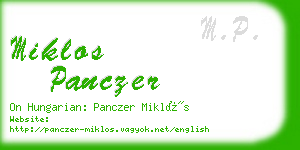 miklos panczer business card